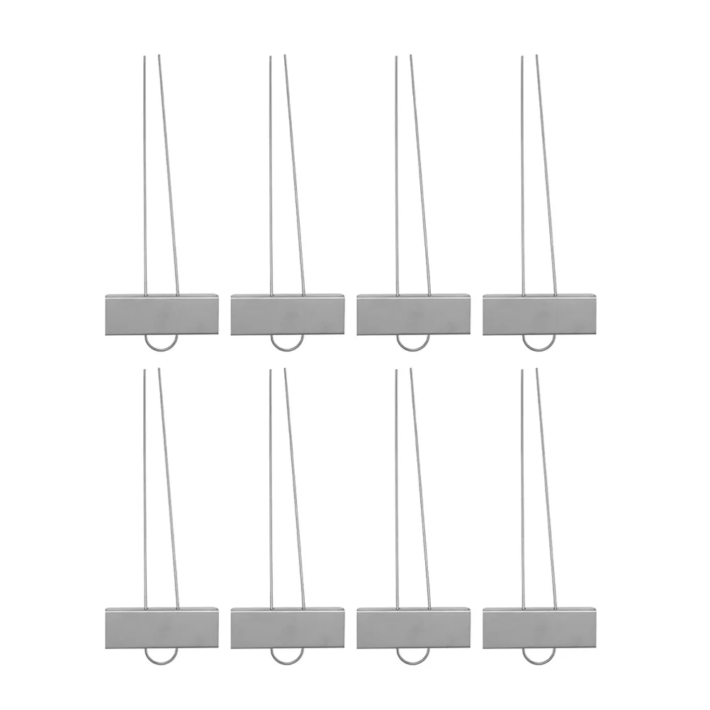 

8 Pcs Flowerpot Signage Planter Outdoor Iron Nursery Tags Stainless Steel