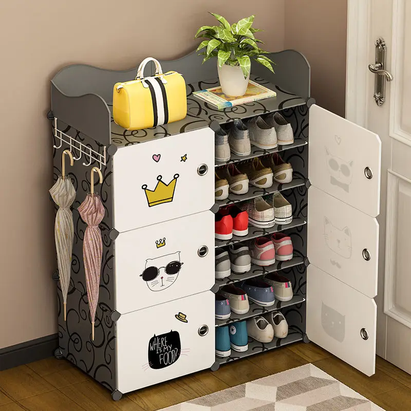 Simple Dust-Proof Shoe Rack Multi-Layer Household Economical Dormitory Large Capacity Space-Saving Shoe Cabinet Storage