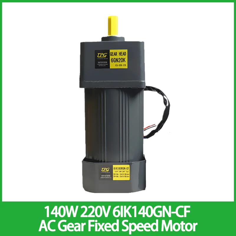 

Двигатель с фиксированной скоростью вращения переменного тока 140 Вт 220 В, однофазный асинхронный двигатель с высоким крутящим моментом 6IK140GN-CF