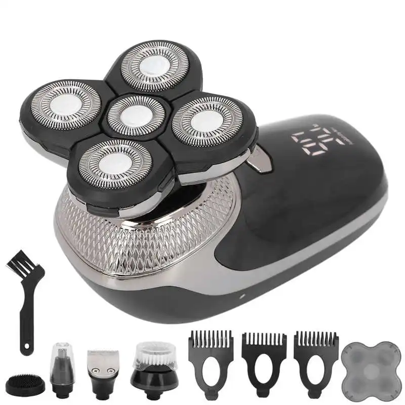 

Многофункциональная бритва, перезаряжаемая, для влажной и сухой чистки лица, триммер для волос в носу, эргономичная Водонепроницаемая брит...