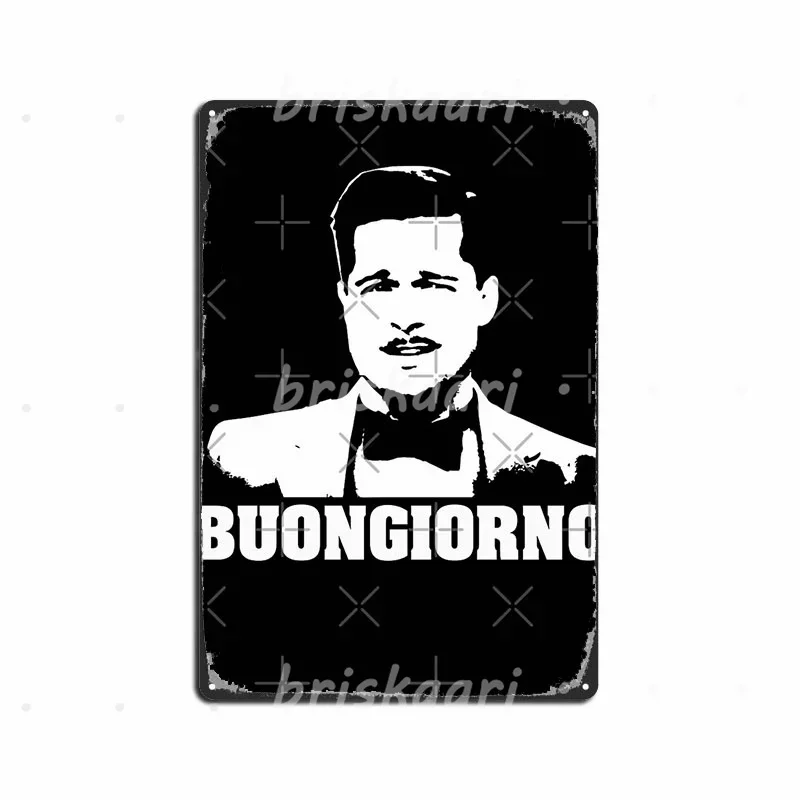 Металлическая вывеска Inglorious Basterds Raine Buongiorno