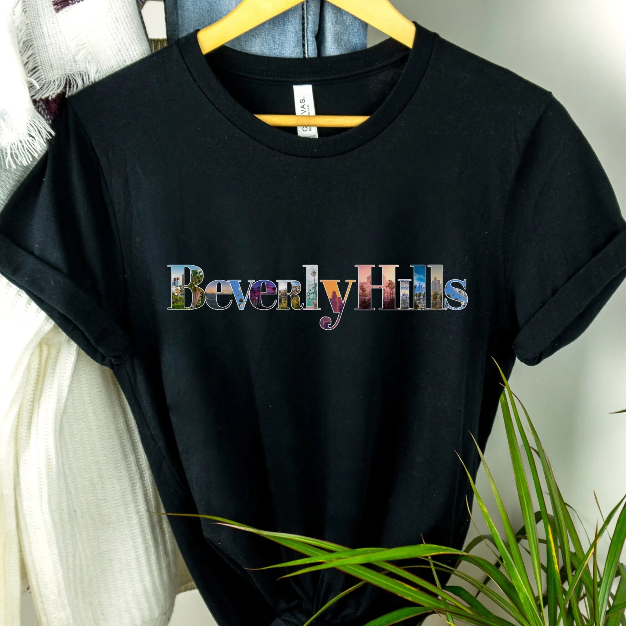 Винтажная футболка Beverly Hills California Aesthetic отпуск для девочек поездка лучших друзей