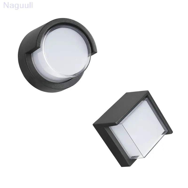 

wholesale wall luminaria New Time-limited 12w Ip65 Round Square Wall Lamp Led Porch Lights / Waterproof Outdoor Сафиты Для