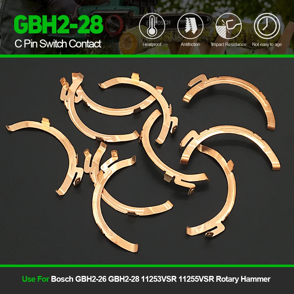 

10 шт. C-контактный переключатель медный для Bosch GBH2-26 GBH2-28