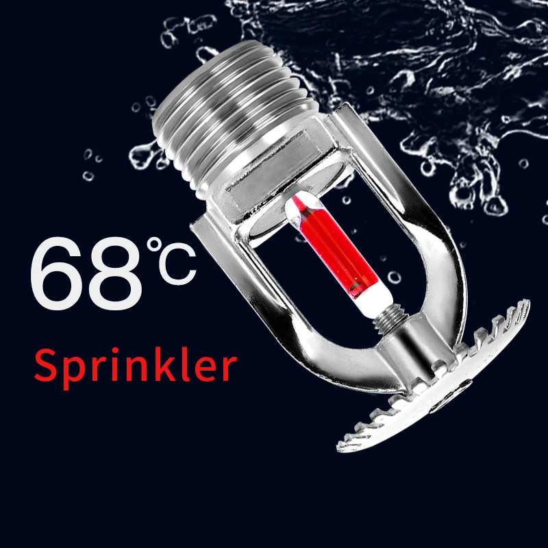 

5PCS Bronze 68 Degrees aspersor Pendent Fire Sprinkler Head 1/2" DN15 Extinguishing System Protection For School Gym Public