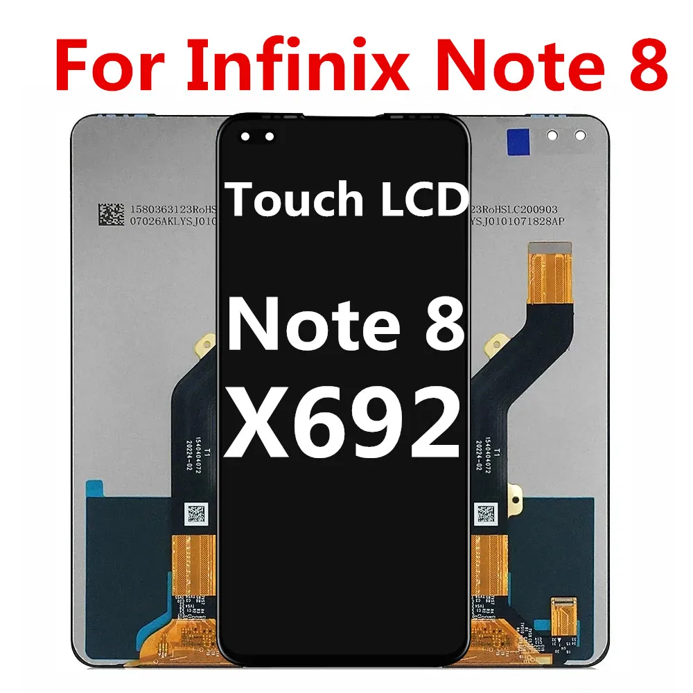 Оригинальный ЖК-экран для Infinix Note 8, дисплей в сборе, дигитайзер, сенсорный экран для Infinix X692, запасные части