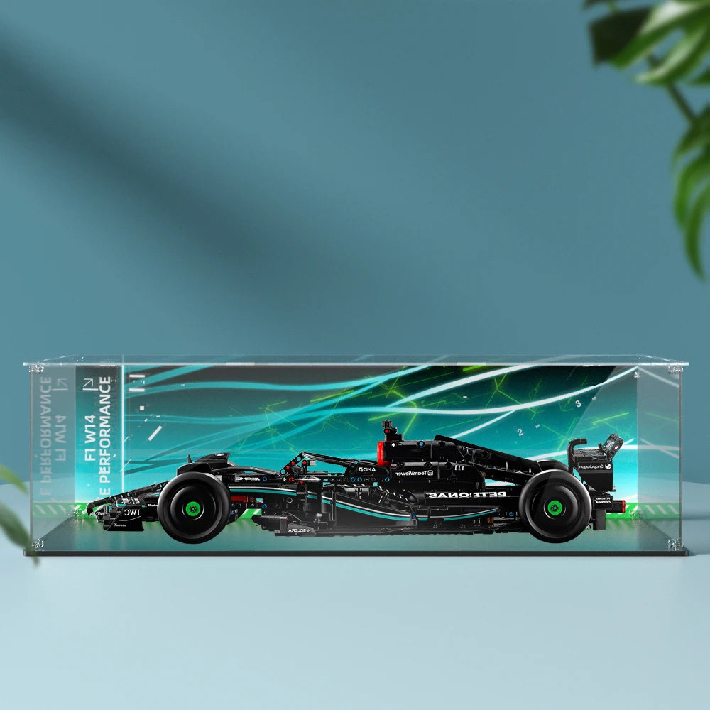 Фото Акриловая витрина SASA для Lego 42171, витрина для строительного блока Mercedes, пылезащитная прозрачная модель, ящик для хранения автомобиля №3