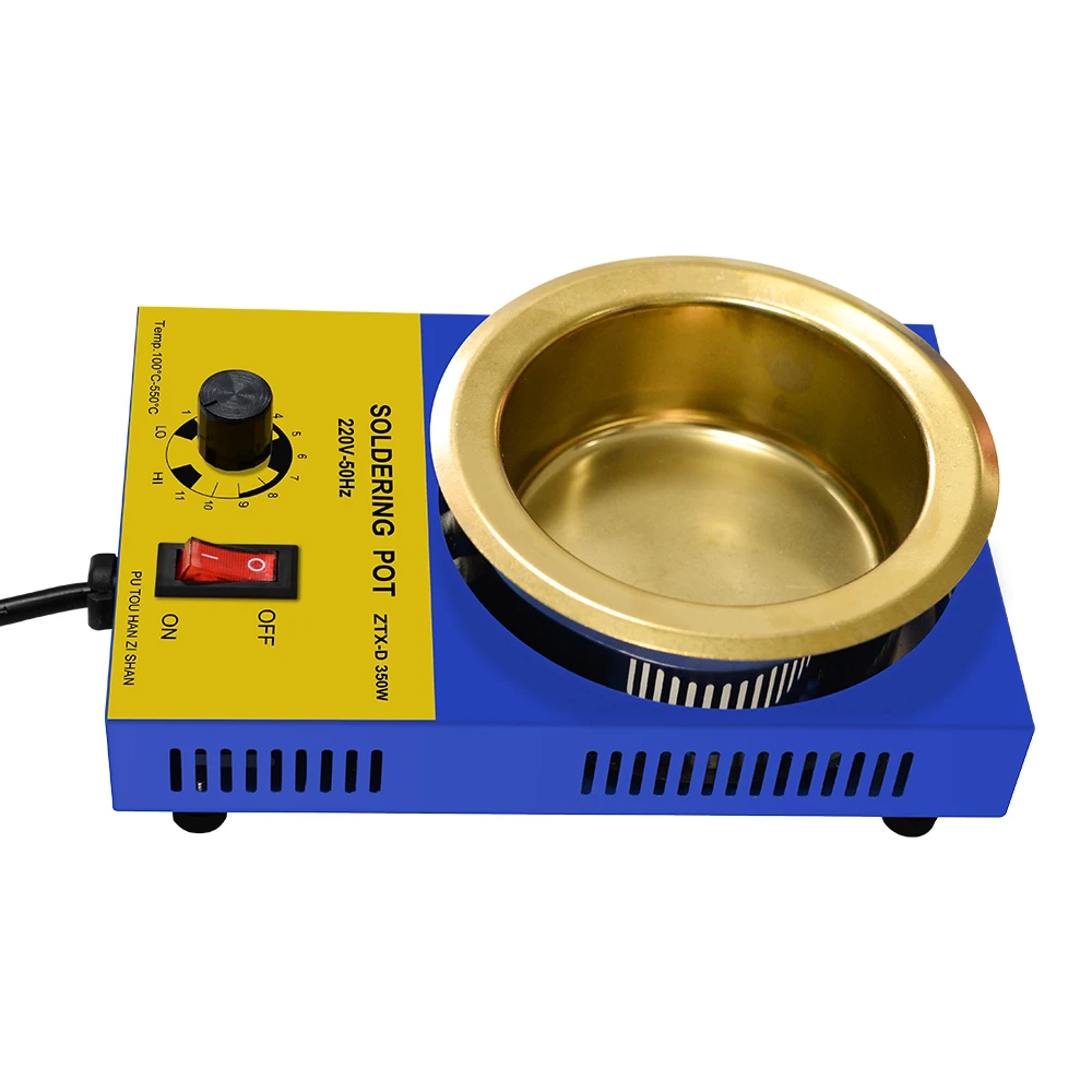 

21*14*7cm 100-500 degrees celsius mini selective soldering pot with 2300g Capactity for Welding and Soldering Bath