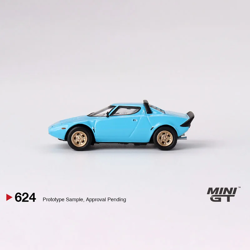 ТСМ миниГт 1/64 # 624 Lancia stratos HF stradale azzuro Chiaro литая под давлением модель автомобиля из