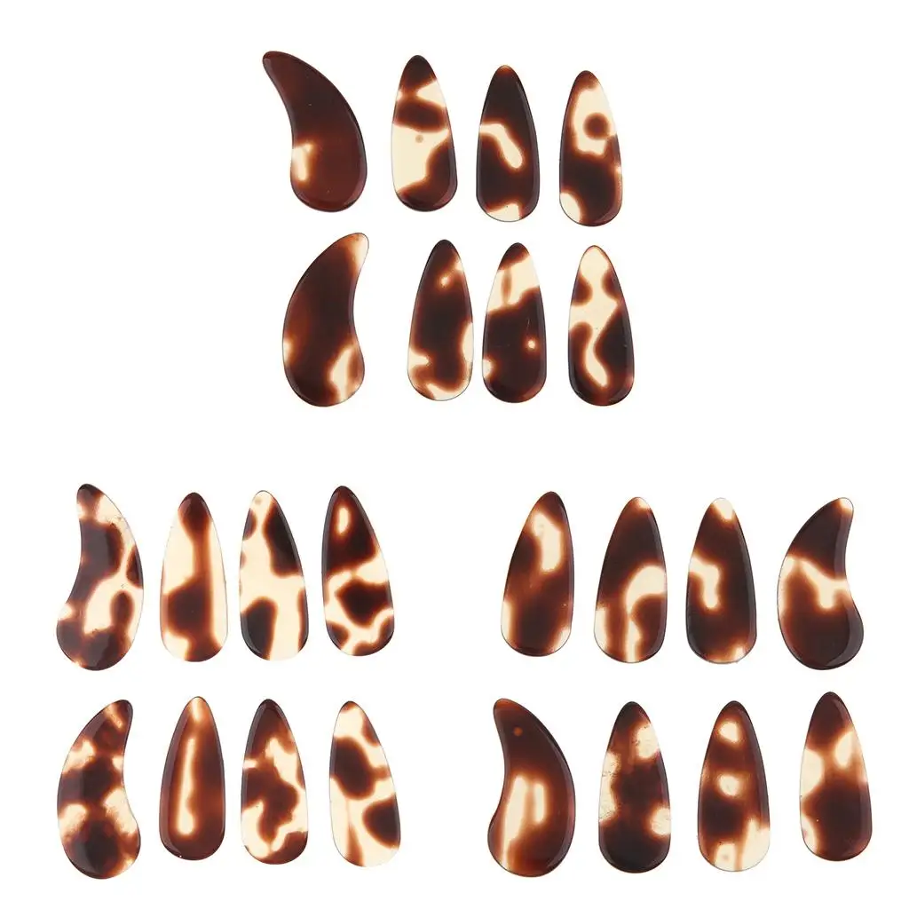 8шт Guzheng китайская цитра плоские блестящие пальчики для ногтей с