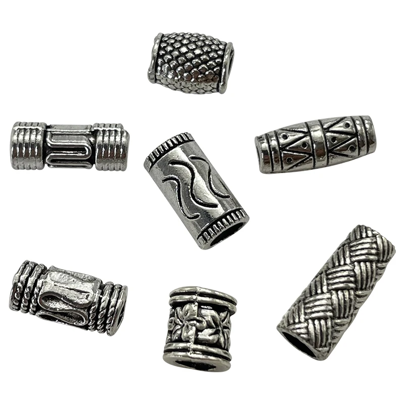 Разделительные трубки из серебряного сплава для ювелирных изделий 30 шт