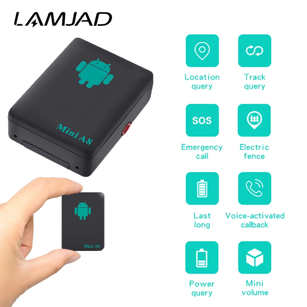 

Mini GSM GPRS LBS Global Locator A8 Real Time Car Kid Pet No GPS Tracking Tracker USB Cable Tracker Device