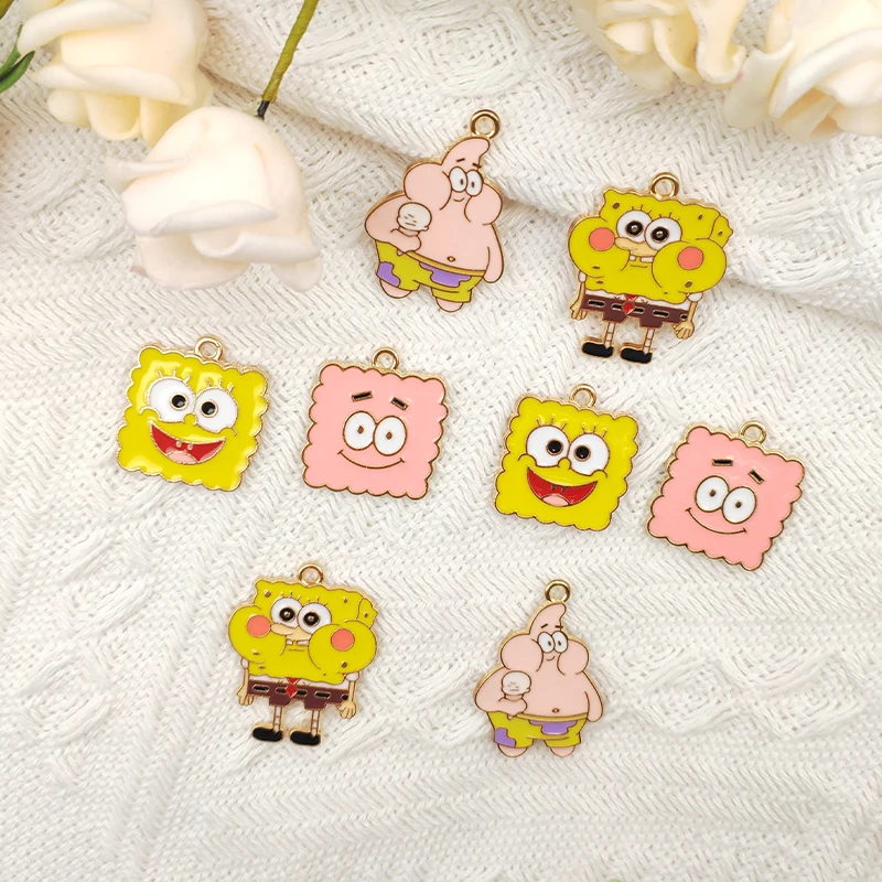 

10pcs Classic Cartoon Anime Earring Pendant DIY Keychain Bracelet Alloy Jewelry Accessories Enamel Charms Earring Charms