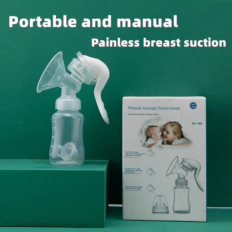 Manual Breast Pump Baby Nipple Suction Milk Pump Feeding Breasts Pumps Milk Bottle Sucking Postpartum Baby Feeding Supplies