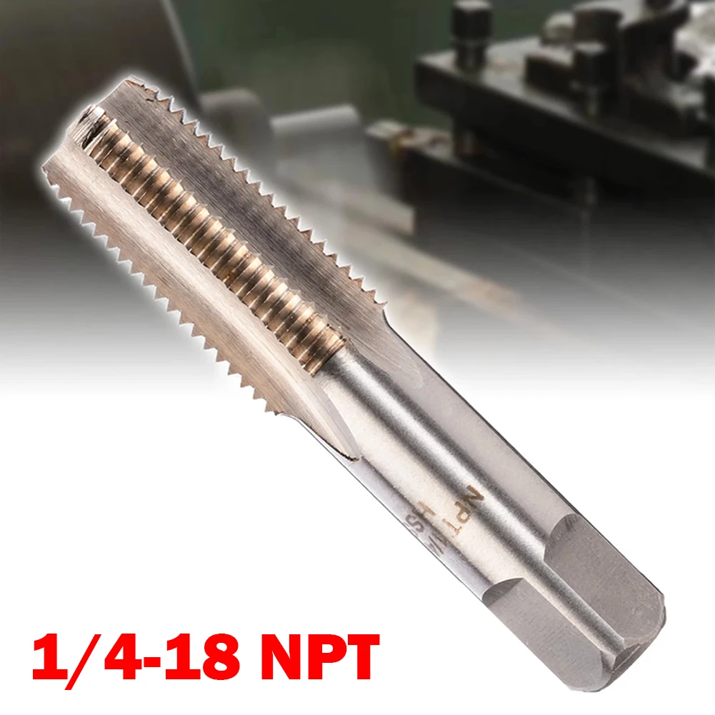 

High Speed Steel Screw Threaded Tap Hand Tools 1/4"-18 NPT Taper Pipe Tap For Cutting Internal Threads Of Pipes Repair Work Tool