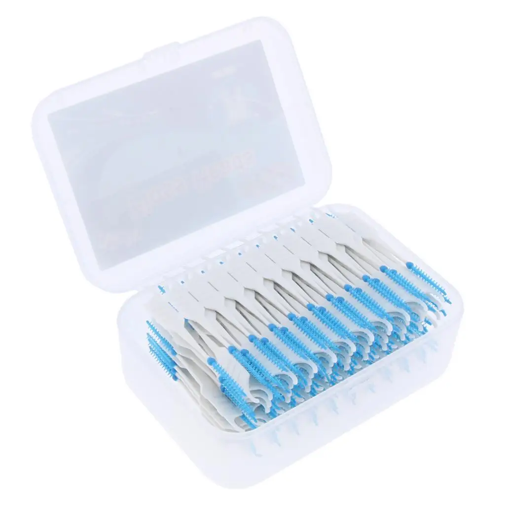 

200pcs Interdental Brush Tooth Pick Flosser Toothpick Stick