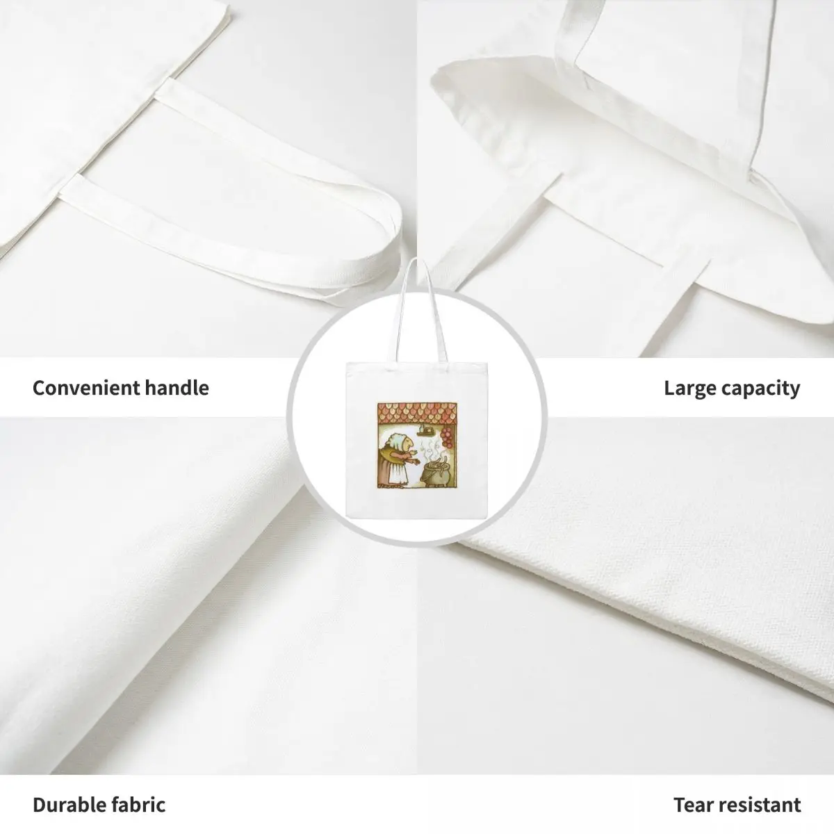 Портативные пакеты для покупок Strega Nona поцелуи макаронных изделий сумки завтрака