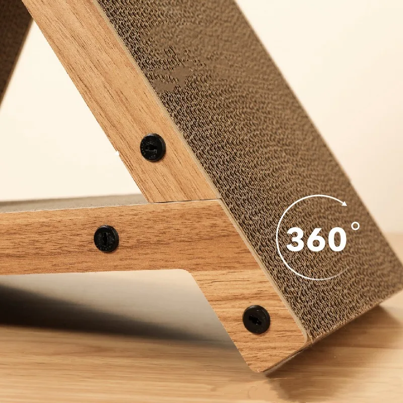 

Картон для кошачьих царапин, Гофрокартонная мебель для кошек, Скребок для ногтей, Деревянный дом, Тренировочные игрушки с ковриком для сна