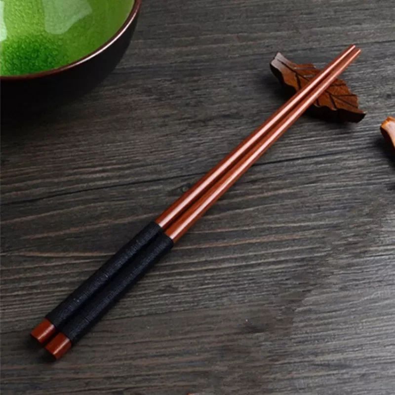 

2023New Sushi Japanese Tie line Chinese Set Handmade Wood Value Chopsticks food Natural Gift