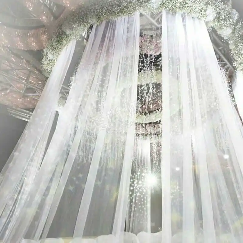 Дешево! 5 м/10 М Тюль в рулоне кристальная органза для свадьбы вечеринки дома