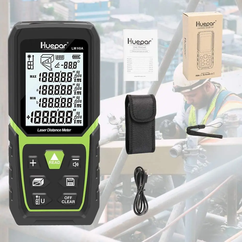 

Лазерный дальномер Huepar LM 50/100/120 м