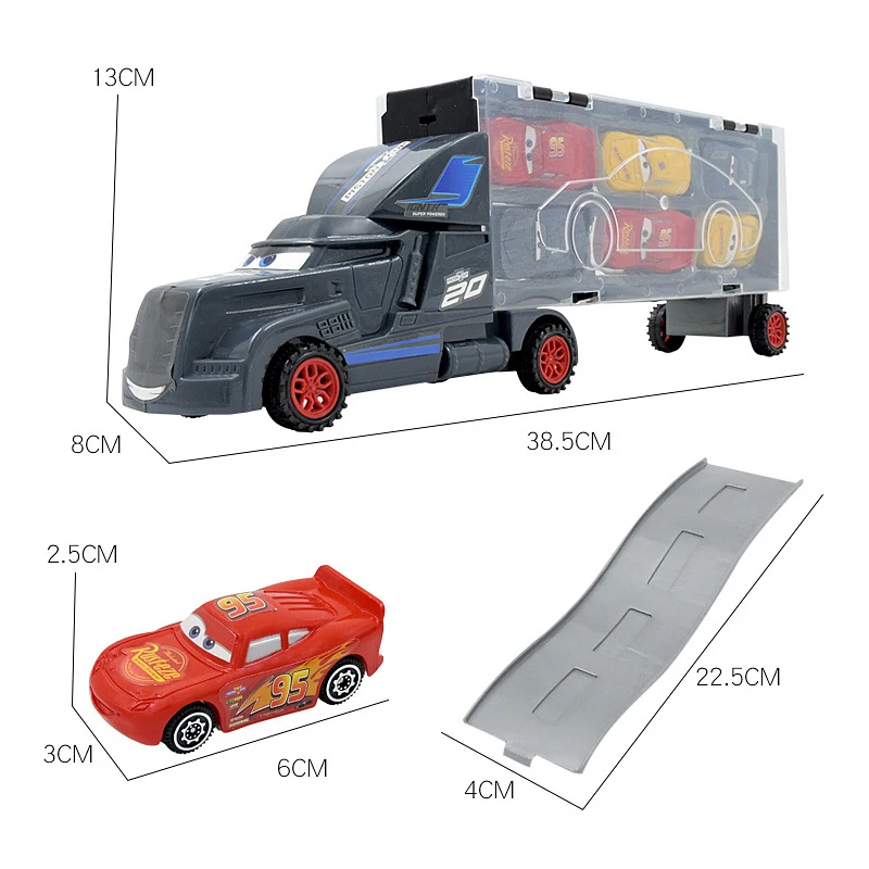 Фото Портативная пластиковая модель грузовика Disney Pixar Cars 2, литая под давлением, игрушка для детей 14 лет, продается на штуку №5