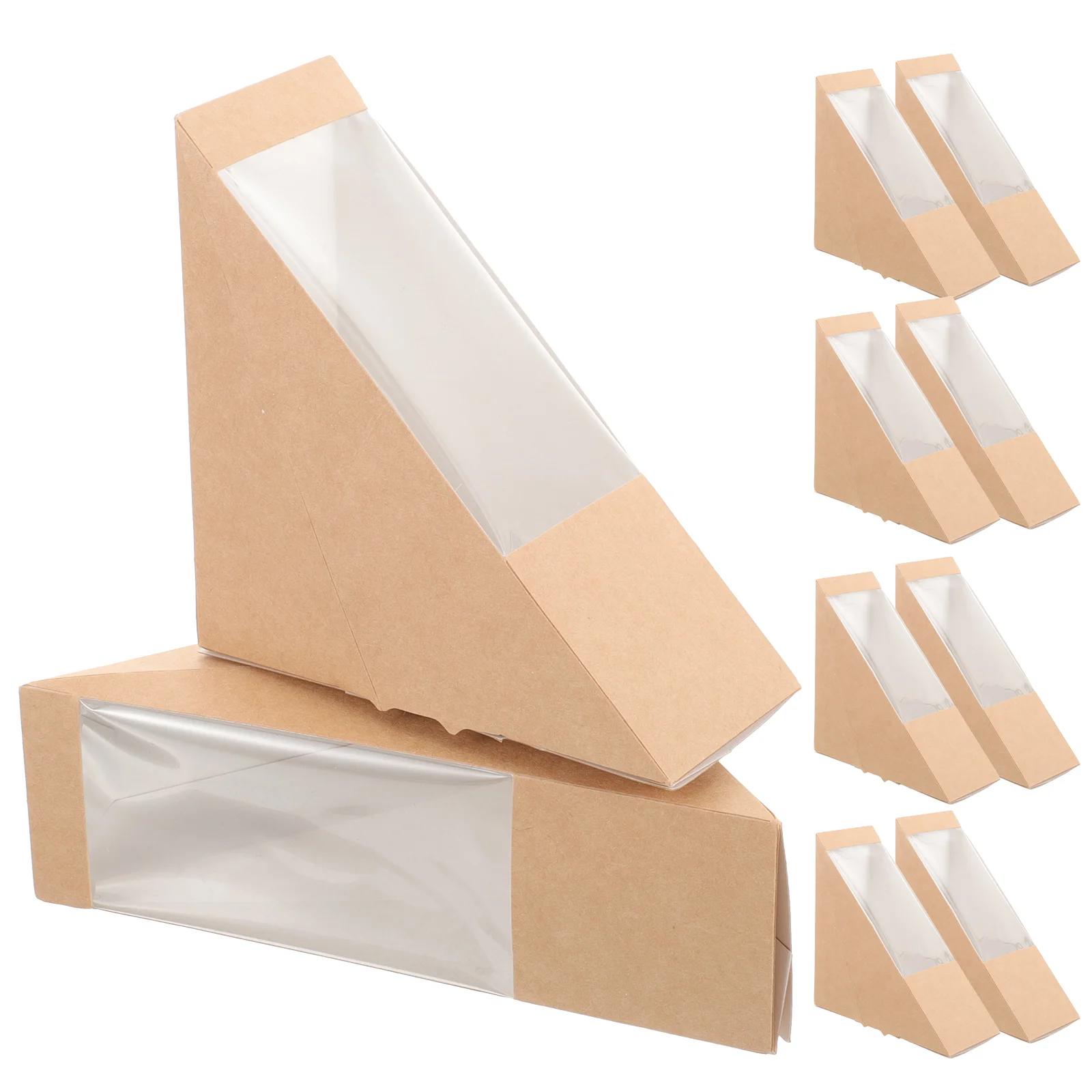 

Tripod Triangle Food Container Sandwich Containers Cupcake Window Bag Wrapping Lunch Baking Holder Bags