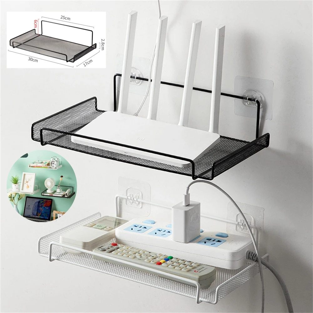 

Storage Tools Top Box Storage Rack Wall Mounted Multi-function Shelf Carbon Steel Space Saving Light Cat Bracket Household Tools