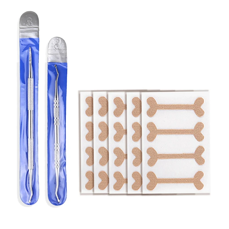 

5 Sheets/20 Pcs Ingrown Toenail Corrector Stickers, Toe Nail Treatment Elastic Patch Sticker Corrector Pedicure Tools