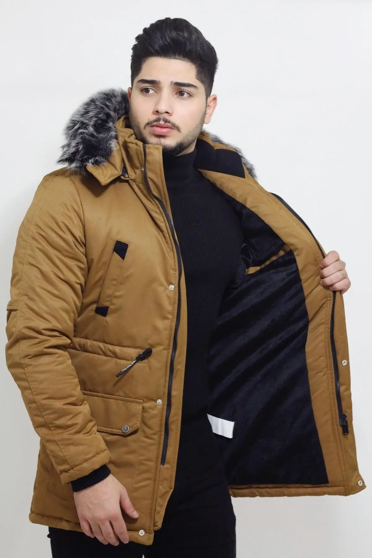 Bill Ici Fur Hooded Coat