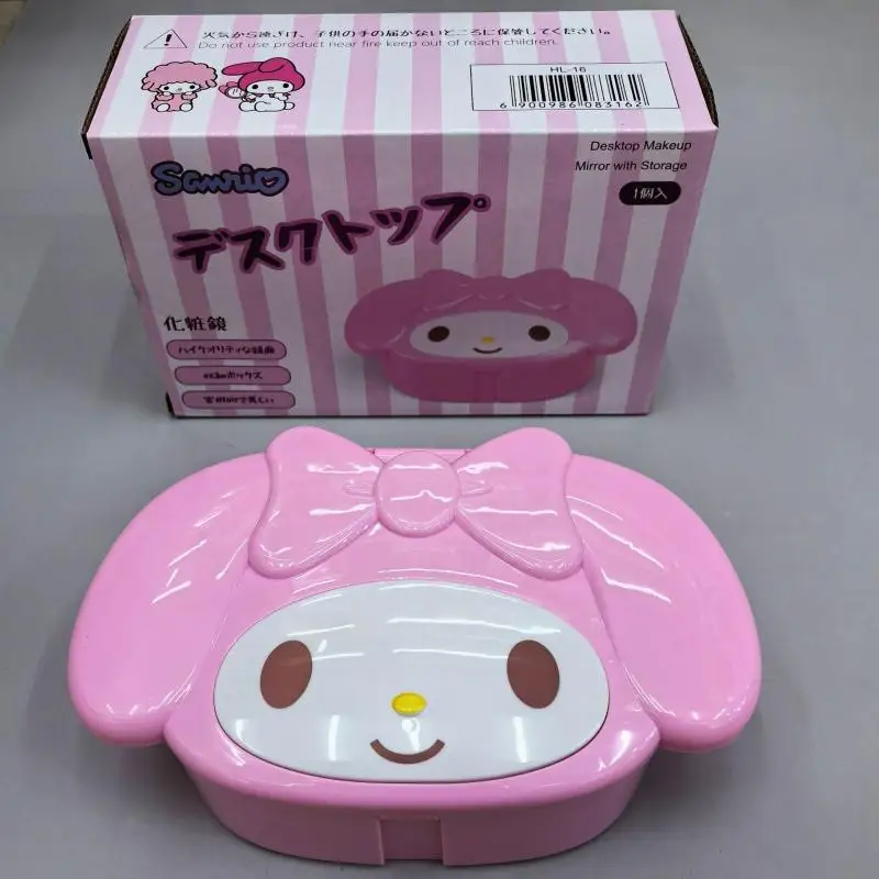 Зеркало для макияжа коробка хранения My Melody Kuromi настольный органайзер с милыми