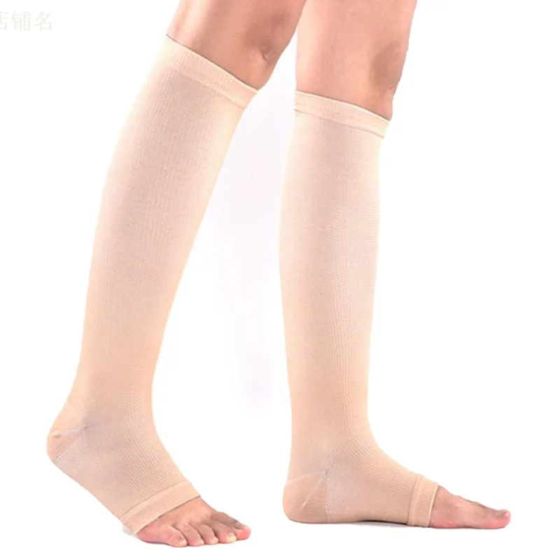 

1Pair Spandex Compression Socks Foot Pain Relief Knee Varicose Open Toe Socks for Increase Blood Circulation Reduce Swelling