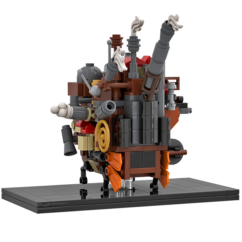 Фото Идеи Bricklink, Япония, аниме, движущиеся замки, огонь, демон, Calcifer, креативный эксперт, архитектура, строительные блоки, игрушки, подарок для детей №2