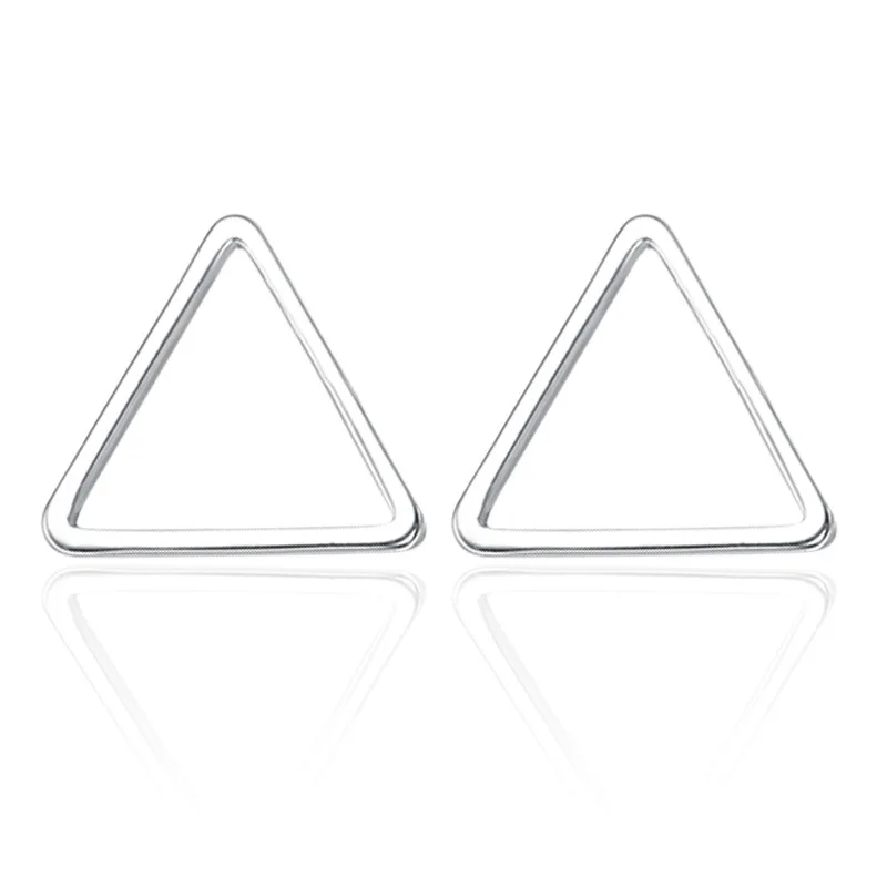 Hollow Geometric Circle Earrings Femininity Fashion Versatile Simple Personality Japanese Korean Silver-plated Earrings Jewelry