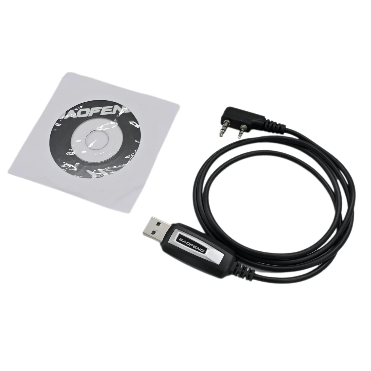Фото Кабель USB для программирования Baofeng и драйвер USB для BTECH Baofeng Kenwood UV-5R BF-F8HP GMRS-V2 UV-82HP, универсальный кабель для передачи данных для радиостанций №2