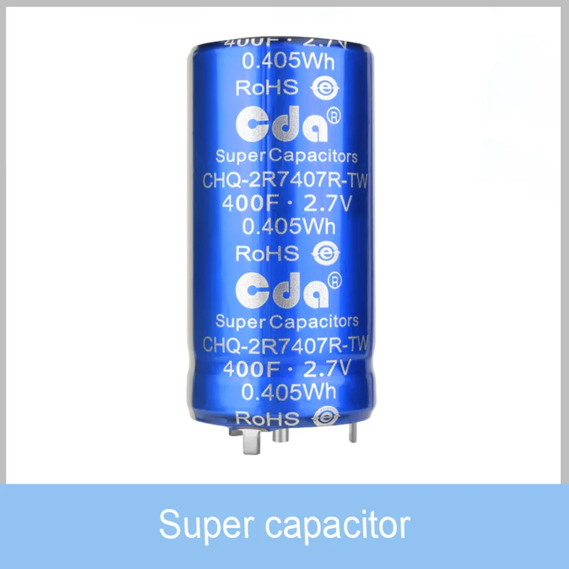 CHQ supercondensadores Farad condensador CDA 2,7 V 1F 2.0F 3.3F 5F 7F 10F 20F 25F 50F 100F 120F 220F 350F 400F 500F supercondensador