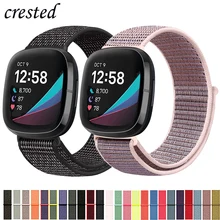 Nylon karszalagja Für Fitbit Versa 3 4 Band Smartwatch Ersatz Weich Atmungsaktiv Sport Loop Gürtel helyes karszalag Fitbit Sense 2 Band Band