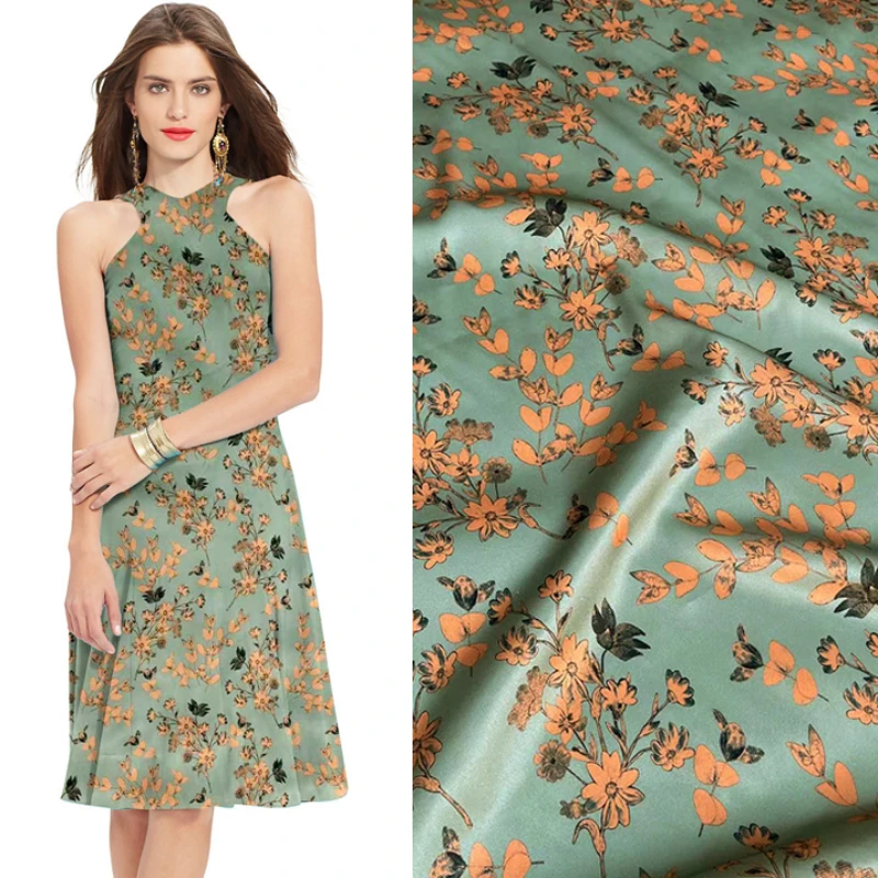

Mulberry Silk Stretch Satin Fabric Brand Fashion Design for Dress Pajamas Soft Breathable Natural Organic Cloth Diy Sewing