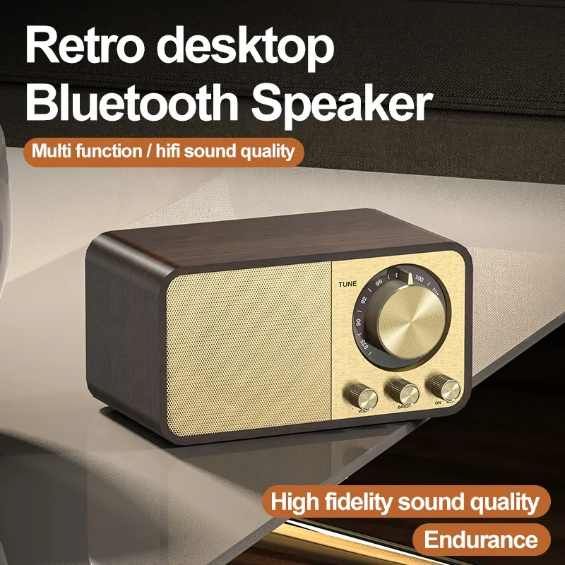 Новое поступление Настольная портативная Bluetooth-колонка Беспроводная