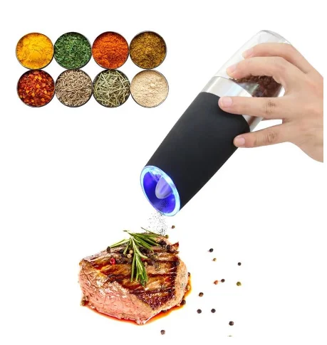 

Electric Pepper Mill Stainless Steel Pepper Grinder Automatic Gravity Induction Salt Kitchen Spice Grinder Tools Mortar Pestle