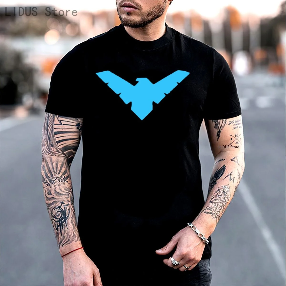 

DC NightWing T-Shirt Robin Black Graphic Novel Comic