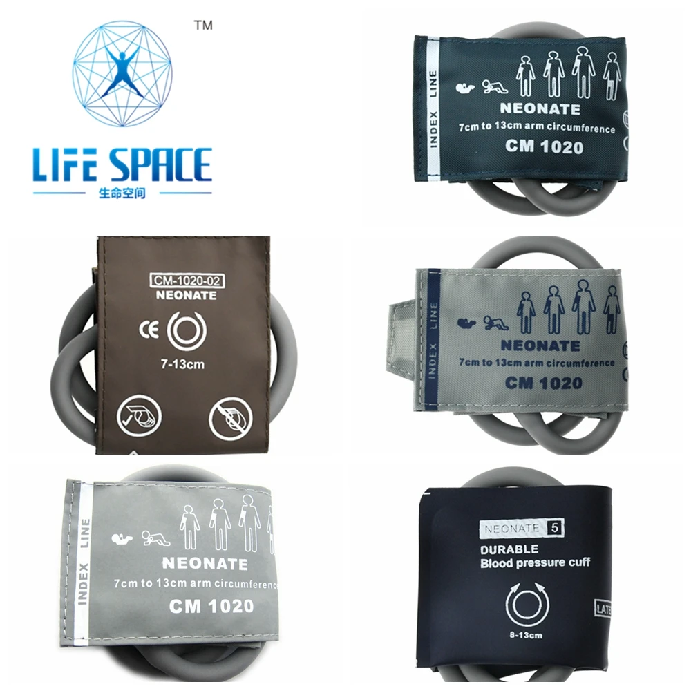 

Reusable Newborn arm NIBP cuff Small size Blood pressure cuff single tube 30cm for Neonatal Professional Diagnostic Monitor