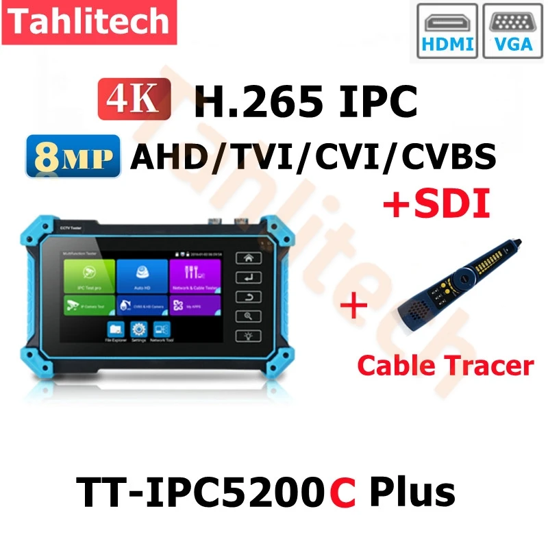 

TahLiTech 5.4" CCTV Тестер для камер