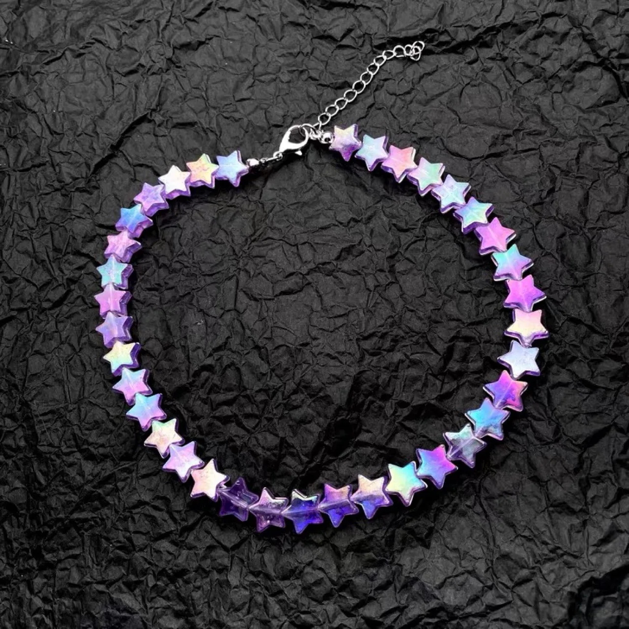 

Женское Ожерелье-чокер с разноцветными звездами, в Корейском стиле