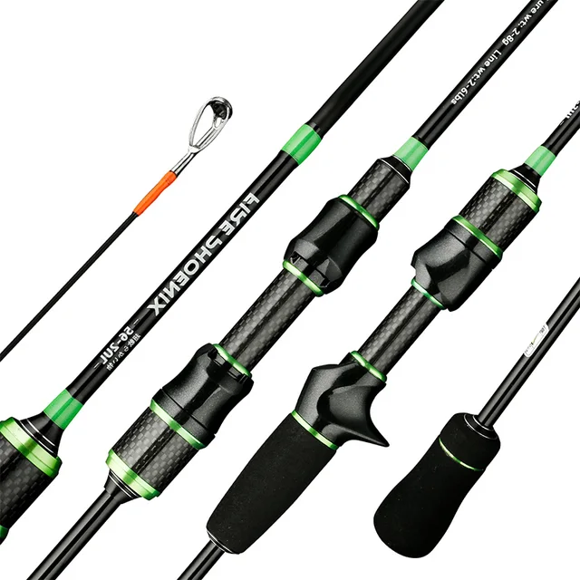 Ultra Light Fishing Rod Carbon Fiber Casting/Spinning Fishing Pole UL Solid Tip Bait WT 2-8g Line WT 2-6LB Lure Fishing Rods 1
