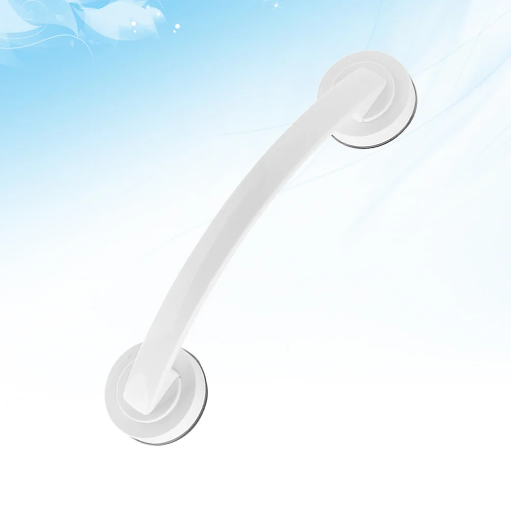 

Bathroom Handrail Suction Bathtub Grab Handle Drill Tub Support Handle for Old People Elderly White