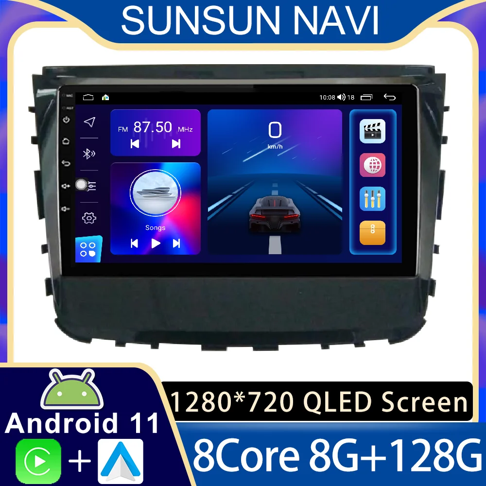 Android 11 для Ssangyong Rexton Musso 2018 2019 автомобильное радио стерео мультимедийный