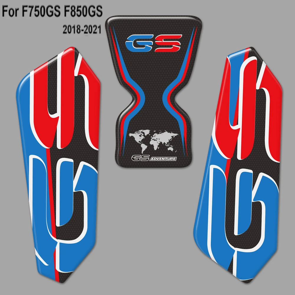 

For BMW F750GS F850GS F 750 850 GS GSA Accessories Motorcycle Tank Pad Decal Stickers Gas Knee Protector Tank pad Stickers