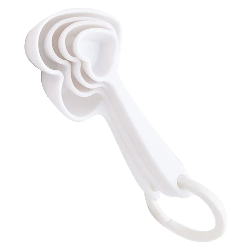 

Spoon Spoons Measuring Scoop Plastic Heart Coffee Dessert Teaspoon Cream Ice Food Tablespoon Flour Cups Measurement Measure