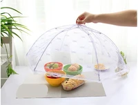 65cm diameter anti flies mosquito meal cover foldable hexagon gauze table food covers umbrella style food cover kitchen tools